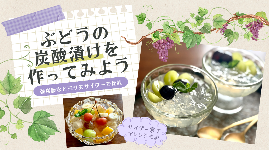 ぶどうの炭酸漬けのアイキャッチ