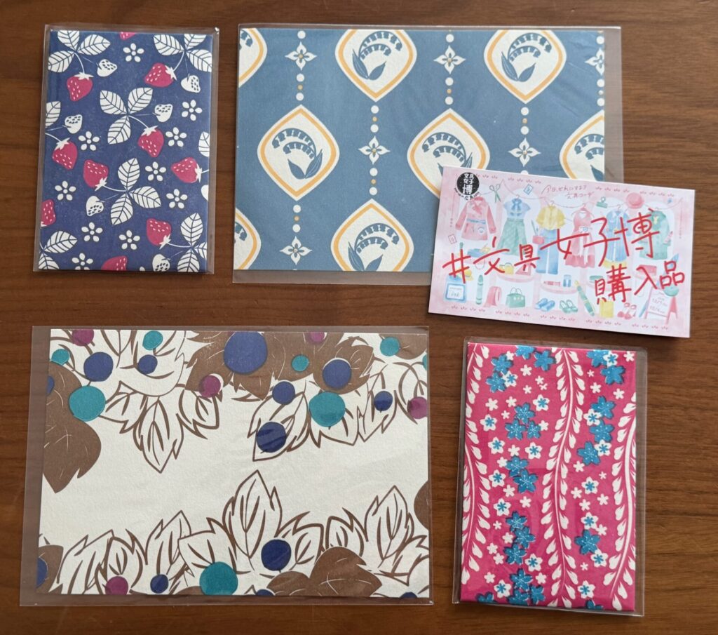 文具女子博の購入品・乙女印刷