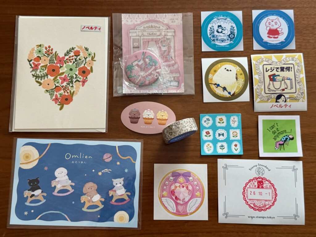文具女子博pop-up in 広島2026でもらったノベルティ