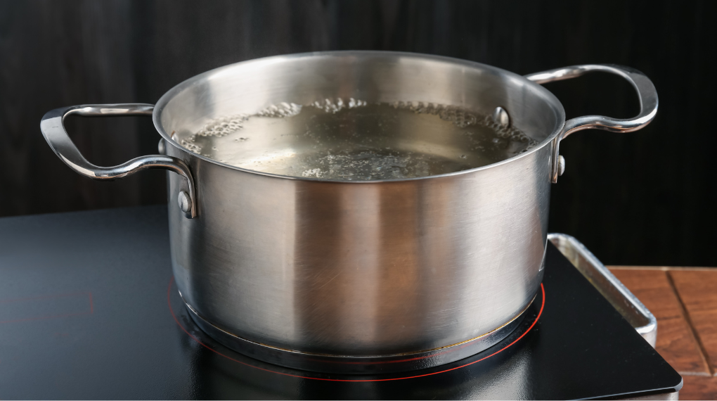 栗の虫止め用のお湯